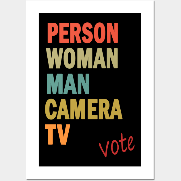 Person Woman Man Camera TV Wall Art by valentinahramov